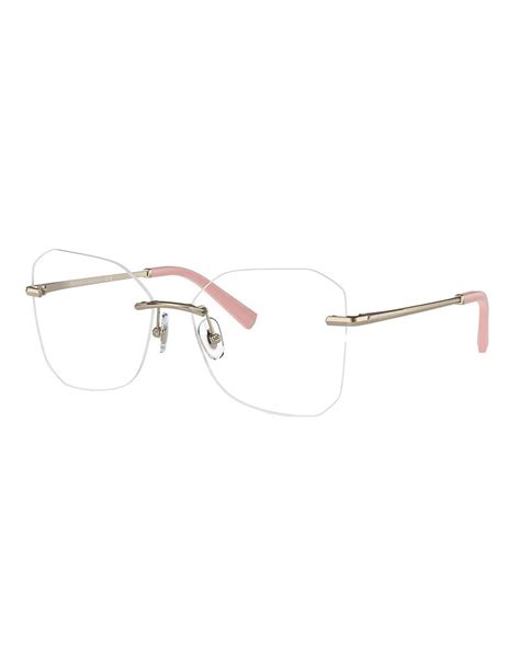 tiffany rimless eyeglasses.